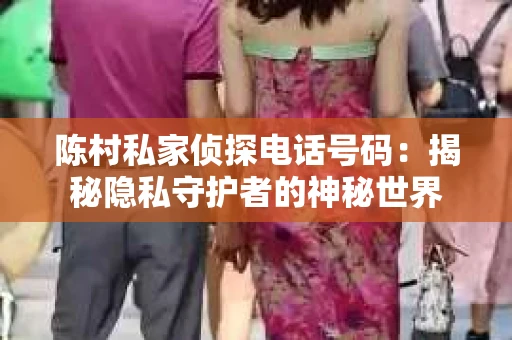 陈村私家侦探电话号码：揭秘隐私守护者的神秘世界