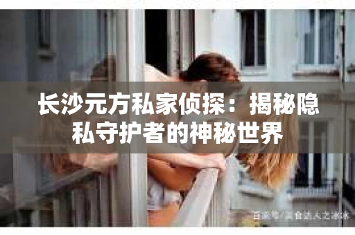 长沙元方私家侦探：揭秘隐私守护者的神秘世界
