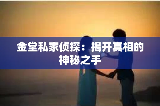 金堂私家侦探：揭开真相的神秘之手