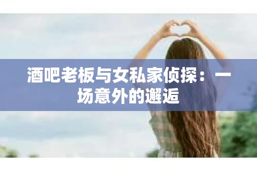 酒吧老板与女私家侦探：一场意外的邂逅