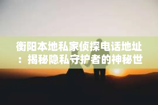 衡阳本地私家侦探电话地址：揭秘隐私守护者的神秘世界